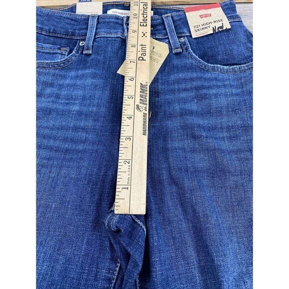 NWT Levi's 721 Womens 26 -High Rise Skinny Jeans Blue Denim Pants NEW‎ WITH TAGS - Picture 7 of 13